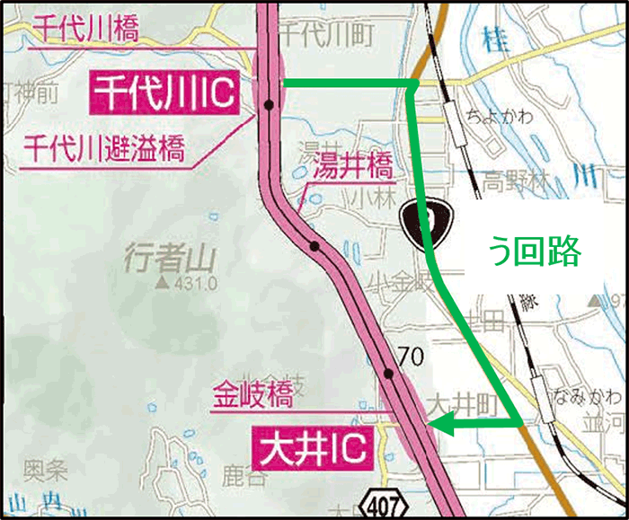 う回路案内