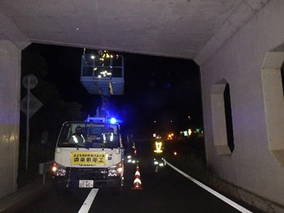 電線路設備点検状況(イメージ)