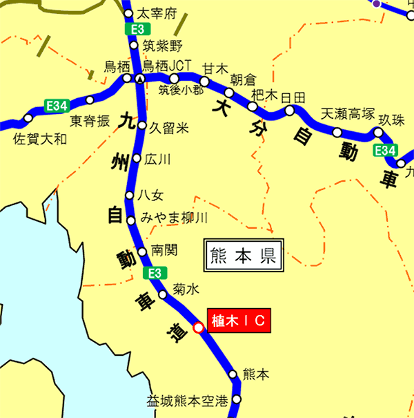 九州自動車道 植木icの夜間閉鎖を延期します Nexco 西日本 企業情報