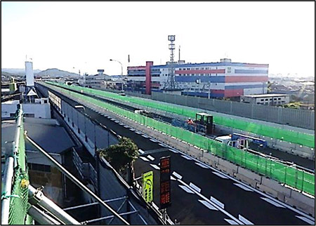 対面通行規制の状況