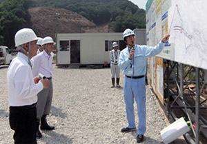 平成25年5月22日　猪名川町長 現場視察