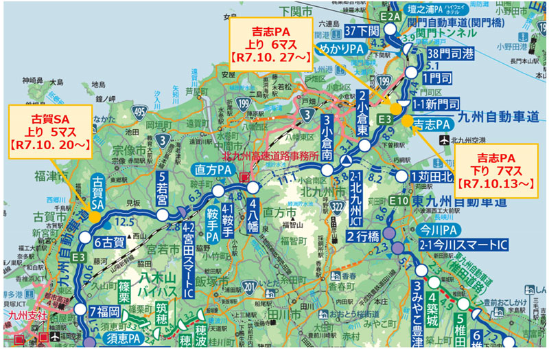 新規運用開始箇所