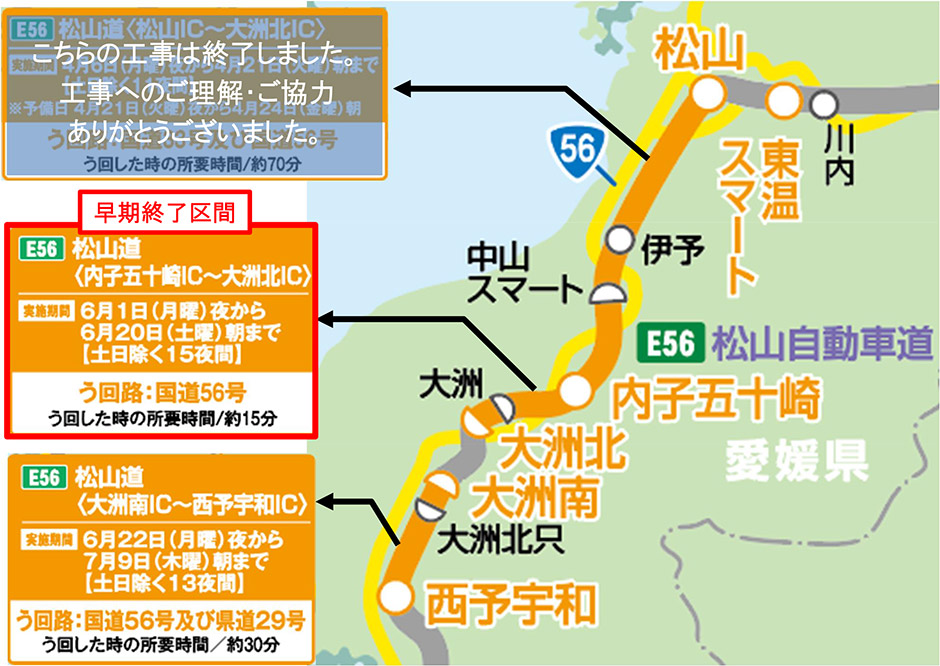 E32 徳島自動車道 井川池田IC～川之江東JCT間 上下線